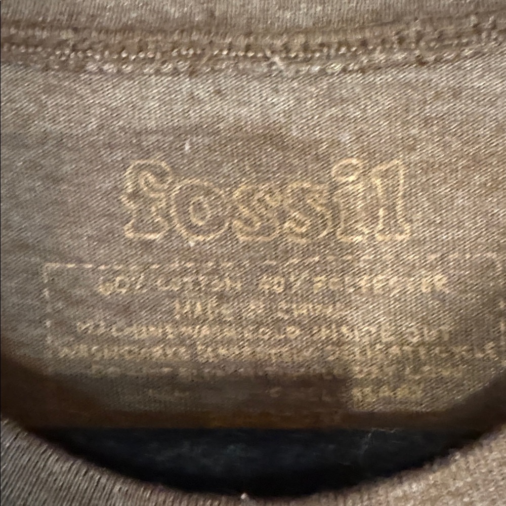 Fossil Brown Casual Tee - Picture 2 of 7